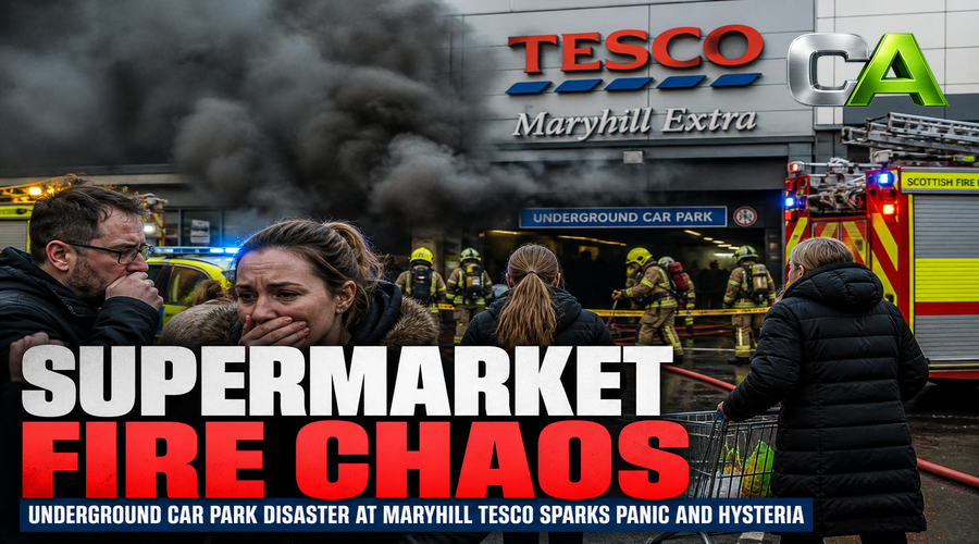 Tesco Glasgow Descends Into Smoke
