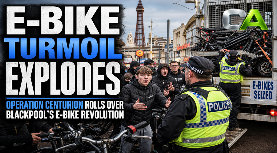 Blackpool’s E-Bike Crackdown: Operation Centurion Grinds Gears