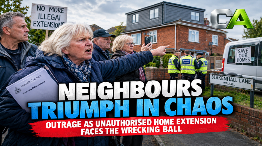 Sutton Coldfield’s ‘Director’s Box’ Extension Demolished After Suburban Uprising
